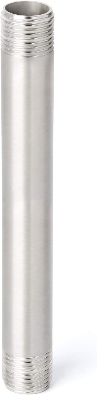 TAISHER 2PCS Stainless Steel Pipe Fittings, 1/2" NPT x 1/2" NPT Male Threaded - Image 2