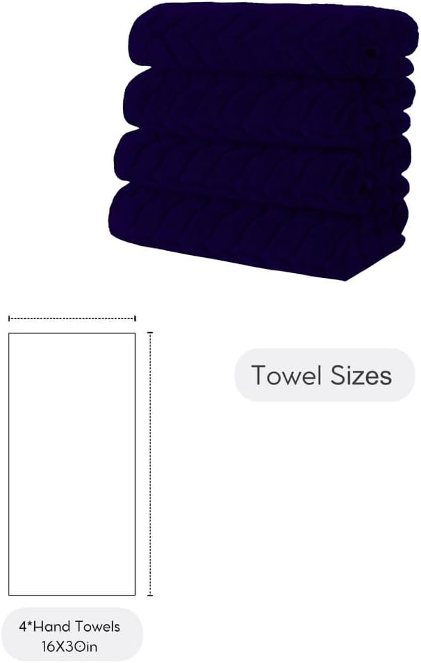 BAGNO MILANO Turkish Bath Towels, Soft Plush Jacquard Luxury Bath Towels - Image 3