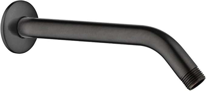 BRIGHT SHOWERS Shower Arm with Flange 10 Inches Solid Brass Shower Head by BRIGHTSHOWERS