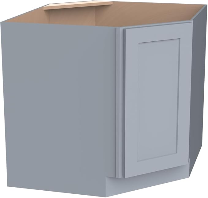Diagonal Corner Kitchen Cabinet – Solid Wood – Freestanding Storage Organizer - Image 7