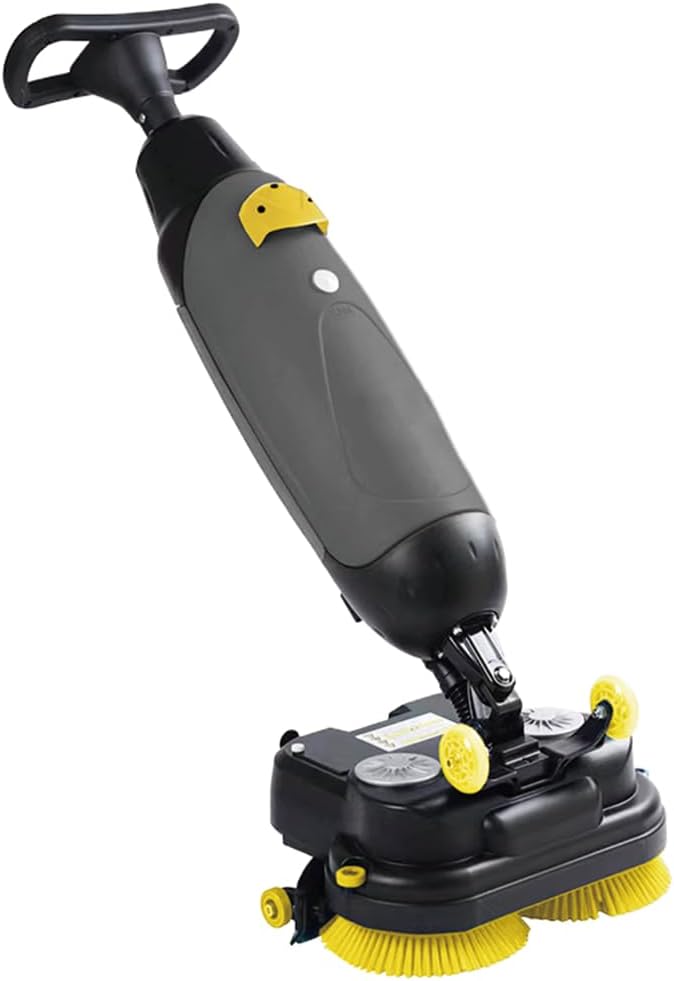 Professional-Grade Mini Floor Scrubber Ultra-Compact & Portable Cordless Design by MTHAT