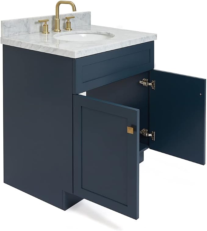 ARIEL Hamlet 31 Inch Midnight Blue Bathroom Vanity - Image 7