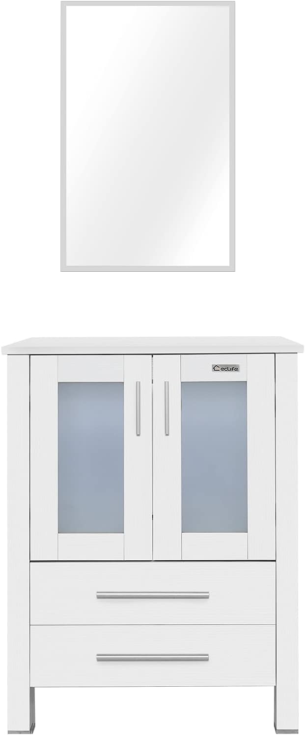 eclife 24" Modern Bathroom Vanity Sink Combo Freestanding Cabinet by eclife