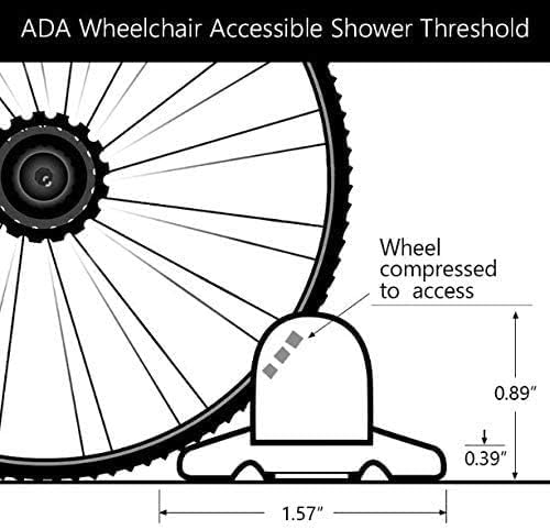 Duzzy 67 Inch Collapsible Shower Threshold Water Dam, Suitable - Image 2