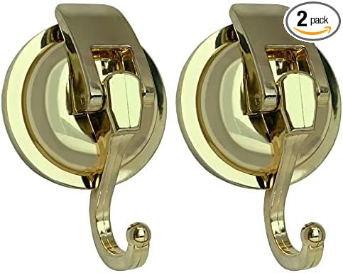 Heavy Duty Vacuum Shower Hooks, Glass Suction Cup Bathroom Robe Hooks by YSSILADI