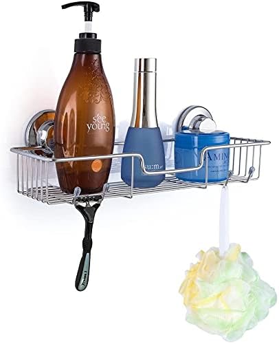 SANNO Suction Cup Shower Caddy Bathroom Caddies Storage Combo Organizer - Image 3