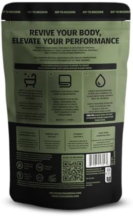 3 Pack Bundle: Coach Soak Recovery Bath Soak, Epsom Salt Bulk, Bath Salts Bulk - Image 7