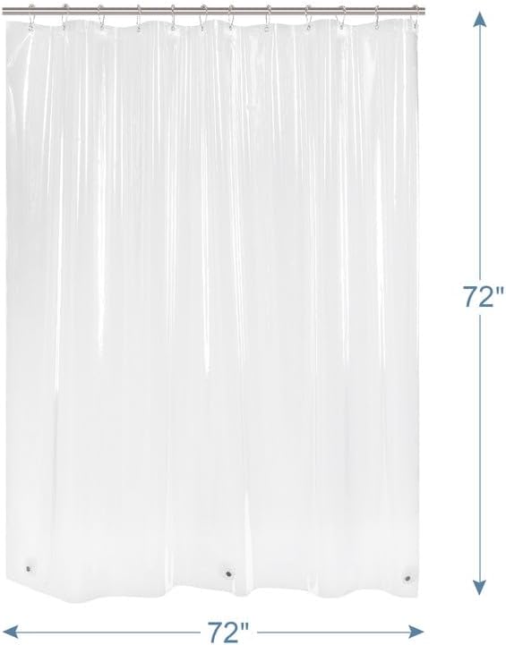 Amazer Plastic Shower Curtain Liner - Image 3