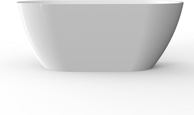 59''Acrylic Freestanding Bathtub Soaking Tub, Free Standing Bath Tub - Image 7
