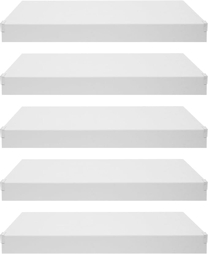33 Inch Floating Shelves for Wall, 16 Inch Deep Hanging Shelf, Large Display & by LUOSHALIYA