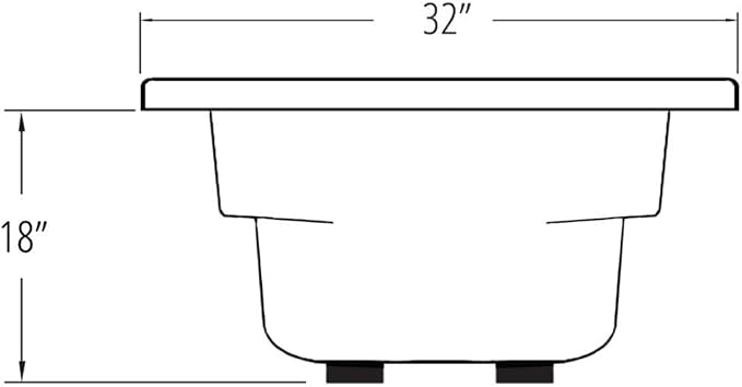 Carver Tubs - AR6032 - Modern Acrylic Fiberglass Whirlpool Tub Water Massage - Image 5