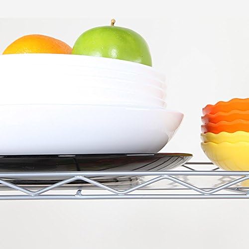 3 Tier Storage Racks Shelving, Heavy Steel Pantry Shelves, Adjustable Wire - Image 9