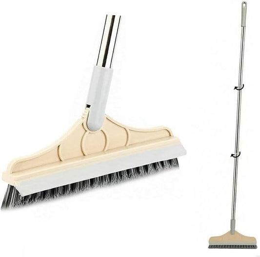 2 in 1 Cleaning Floor Scrub Brush Floor Brush Scrubber New Upgraded 53.5" Long by CHRISEN