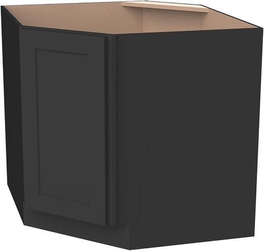 Diagonal Corner Kitchen Cabinet – Solid Wood – Freestanding Storage Organizer by HCIOANHomecabinetseries
