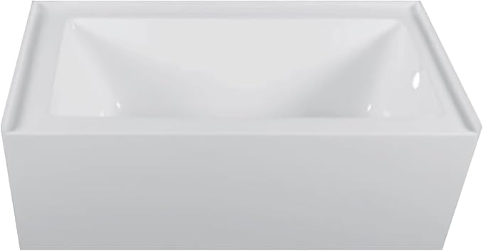 Fine Fixtures Acrylic, Fiberglass Alcove Soaking Bathtub - Image 5