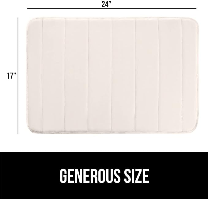 GORILLA GRIP Memory Foam Bath Mat, Soft Absorbent US Designed Bathroom Rug - Image 2