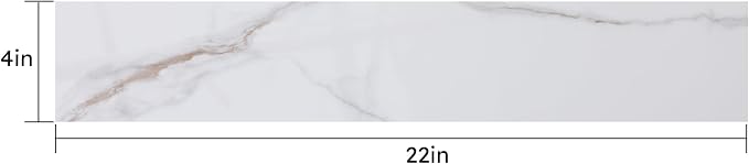Montary 22"X4" Sintered Stone Sidesplash Artificial Marble Vanity Top Side - Image 6