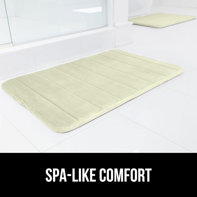 GORILLA GRIP Memory Foam Bath Mat, Soft Absorbent US Designed Bathroom Rug - Image 9