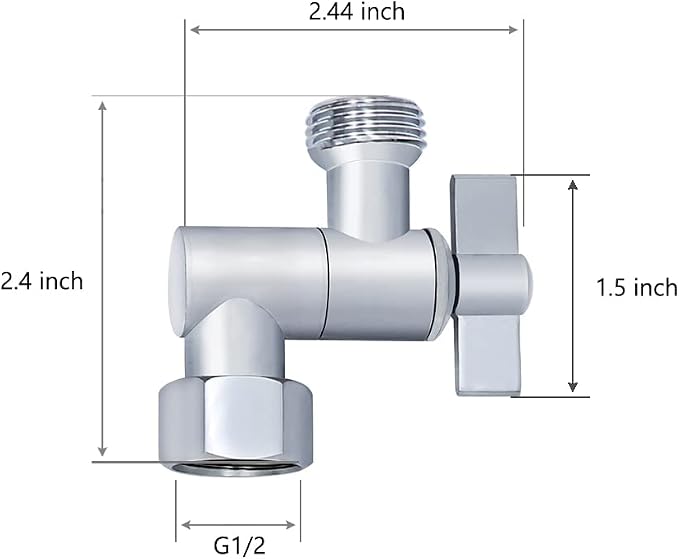 G-Sunny All Metal Shower Angle Adapter, Adjustable Shower Head Extension Adapter - Image 6