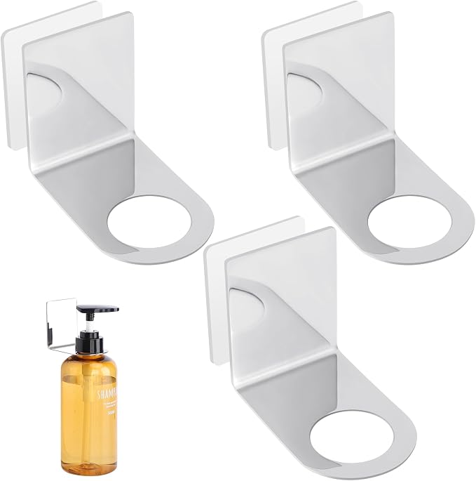Segbeauty Stainless Adhesive Shampoo Bottle Holder, Dia 1.3inch 3.3cm Non-Drill by Segbeauty