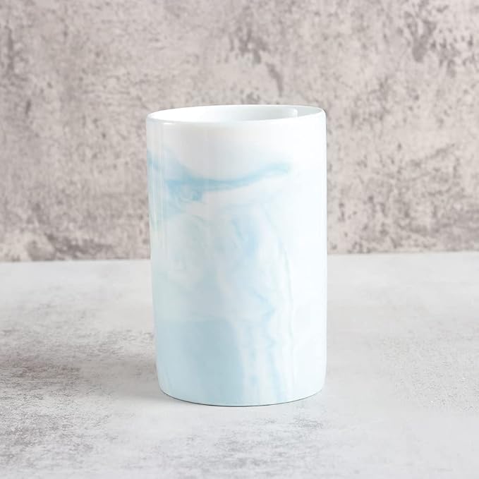 Ceramic Toothbrush Holder, Bathroom Cup, Drinking Mug, Coffee Cups, Marble - Image 3