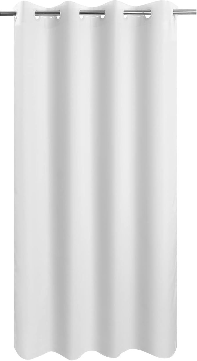 River Dream Stall Size Fabric Shower Curtain No Hooks or Liner Needed by RiverDream