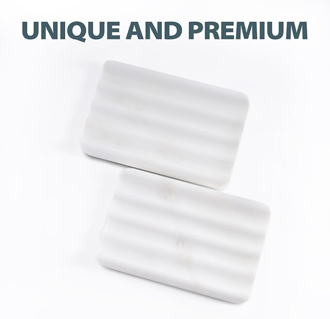 Soap Dish, Marble Soap Holder for Shower, Bar Soap Holder - Image 4