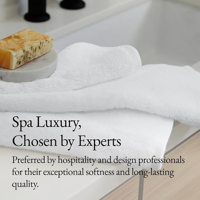 Italic Serene Ultraplush Cotton Bath Towels, 4 Large Towels, 100% Cotton - Image 5