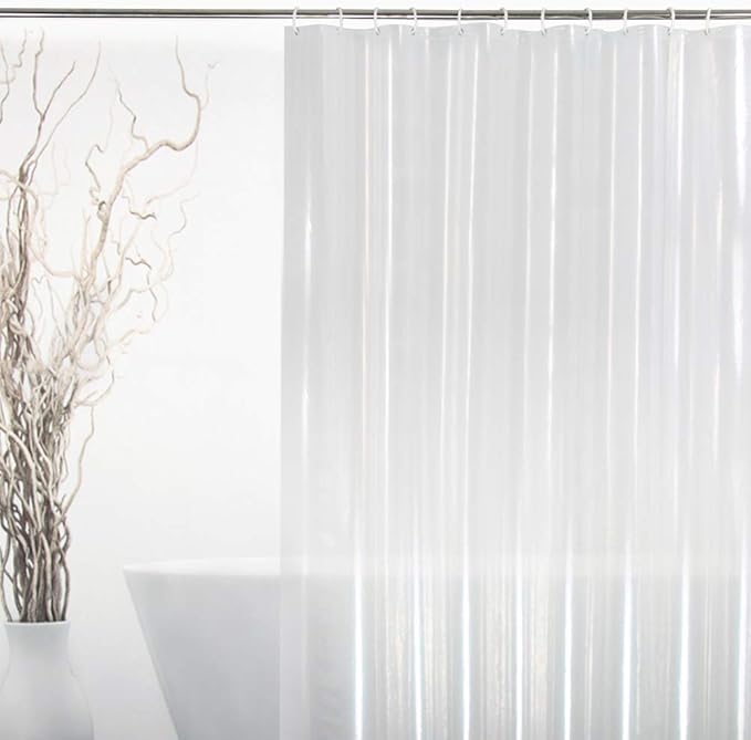 EurCross Clear Shower Curtain Liner 60 x 72, PVC-Free Waterproof PEVA Small by EurCross