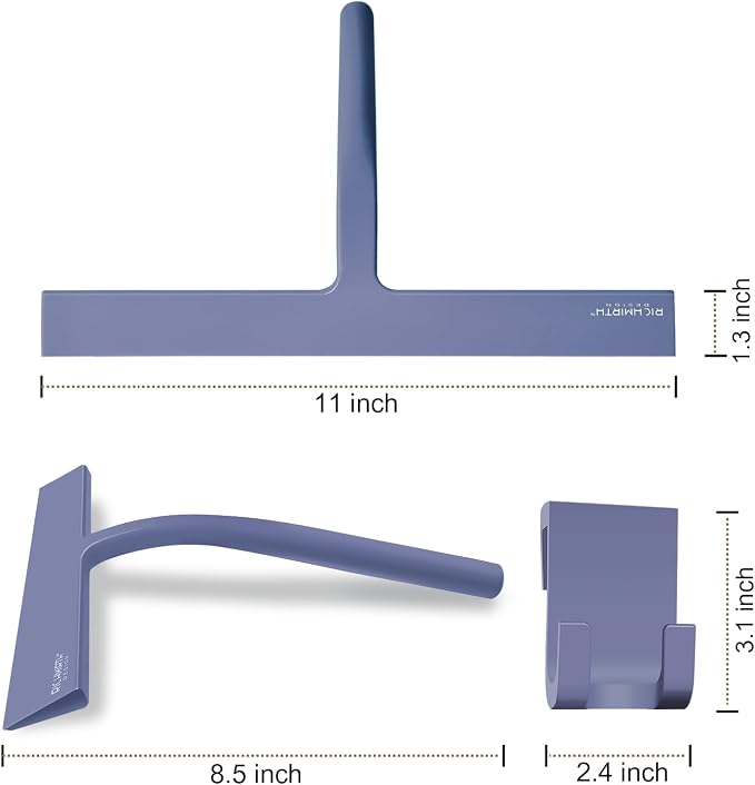 Bathroom Squeegee for Shower, Richmirth 11" Large Shower Squeegee for Glass - Image 2