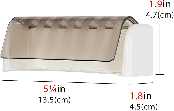 5 Slots Wall Mount Toothbrush Holder - Image 2