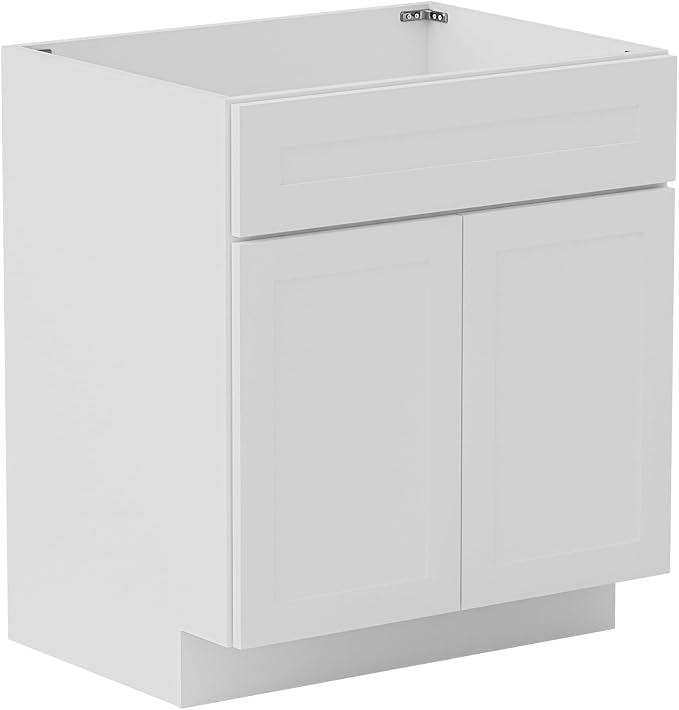 KitchenMan 30 Inch Bathroom Vanity Without Sink and Top Unassembled Bathroom by KitchenManLiving