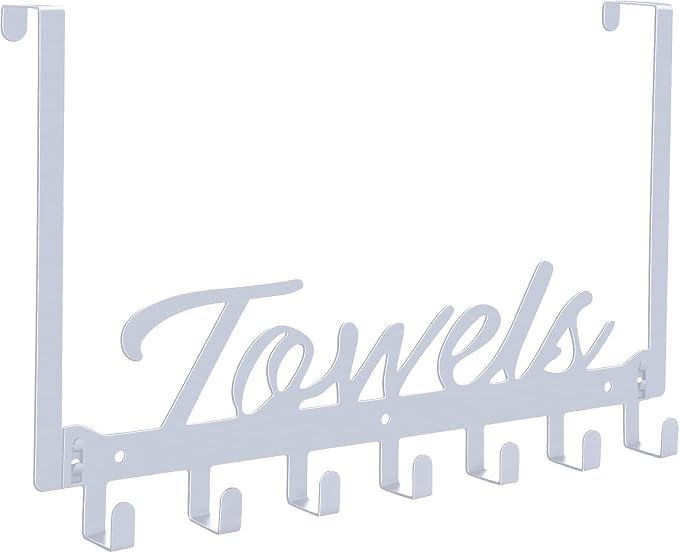 Over The Door Hooks, Towel Rack by Azmoncy