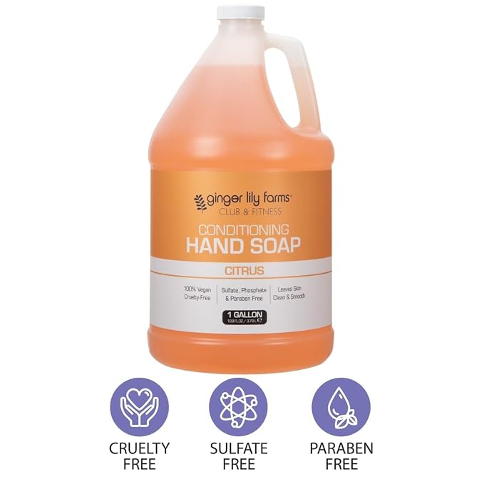 Ginger Lily Farms Club & Fitness Conditioning Liquid Hand Soap Refill, 100% - Image 4