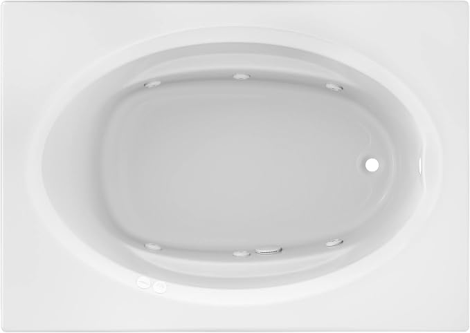 Jacuzzi SIGNATURE Acrylic Drop-In Bathtub, Heated Jet Massage Tub, Slip by Jacuzzi