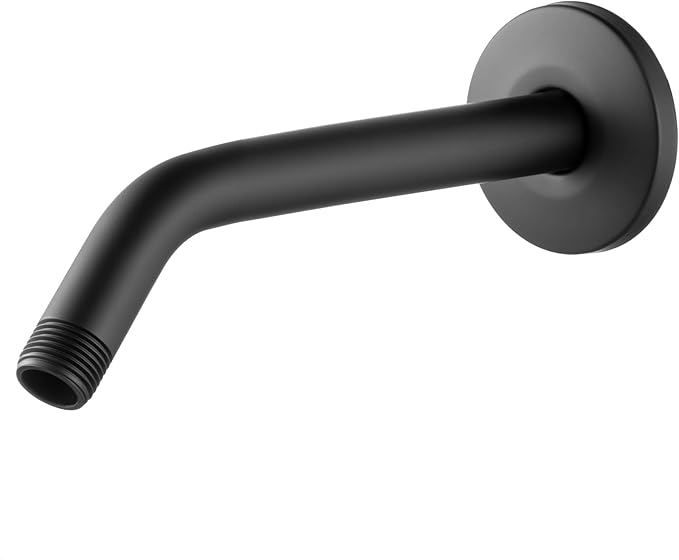 OFFO Shower Arm with Flange, 10 in Wall Mount Replacement Angle Shower Head Arm by OFFO
