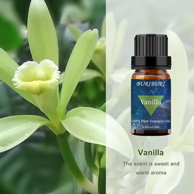 BURIBURI Vanilla Essential Oil and Coconut Oil Essential Oil, 100% Pure - Image 3