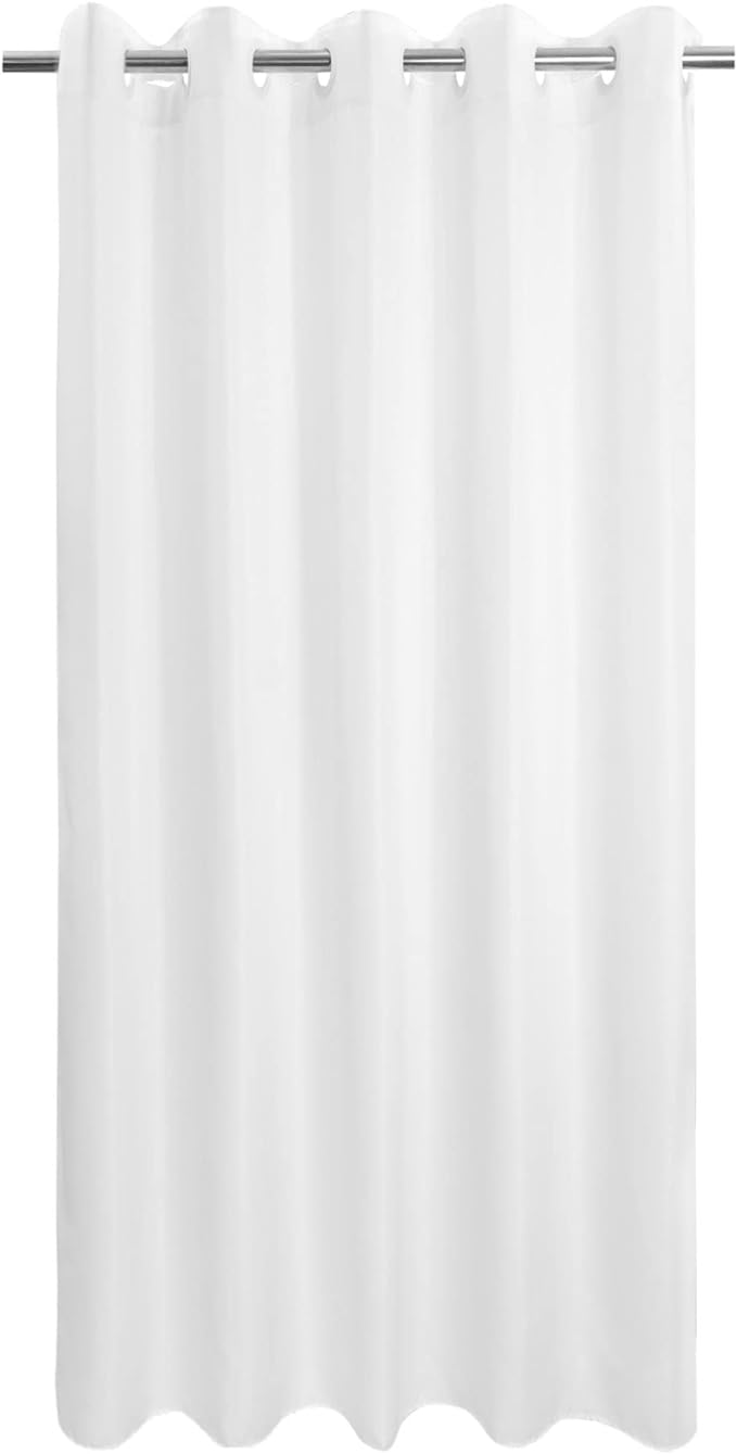 Extra Long No Hook Shower Curtain or Liner Soft Microfiber by RiverDream