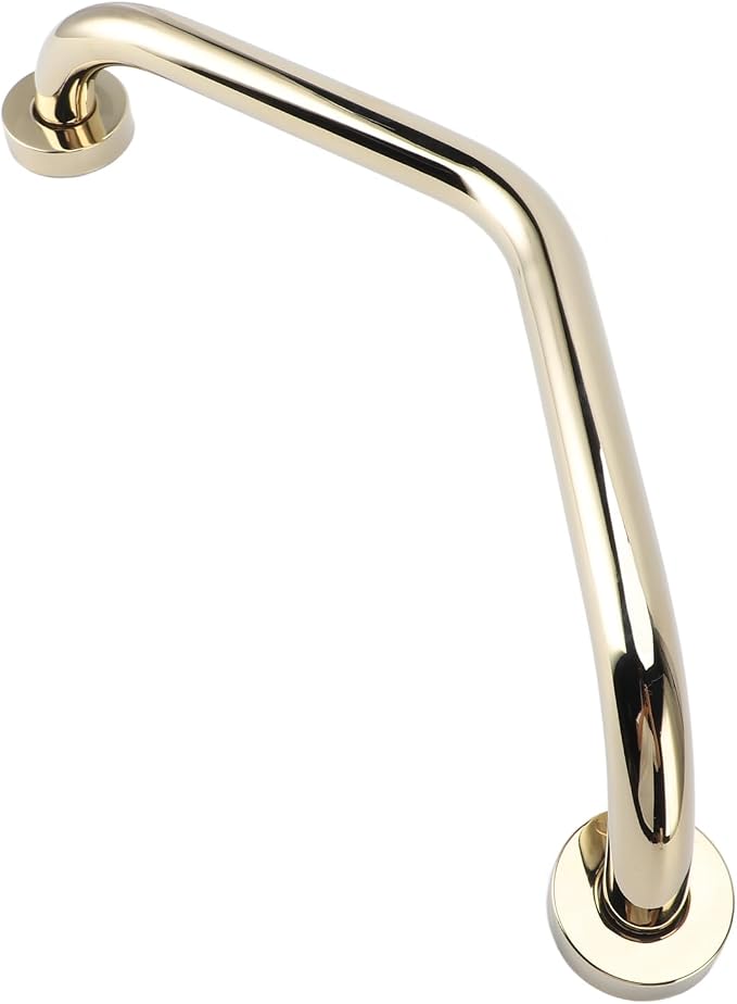 Shower Grab Bar Safety Handrail Bathroom Grab Bar Gold Stainless Steel Non-Slip - Image 6