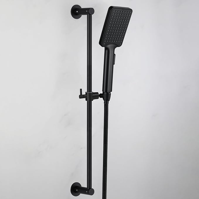 Shower Slide Bar Adjustable Handheld Shower Head Holder Wall Mount - Image 8