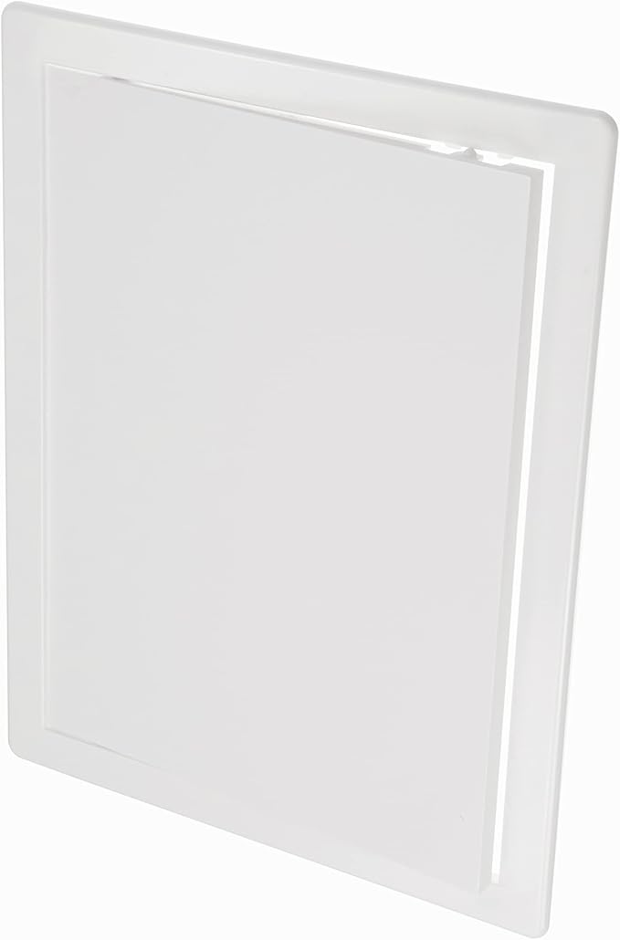 10" x 13" White Plastic Access Panel. Service Shaft Door Panel. Plumbing by Unknown