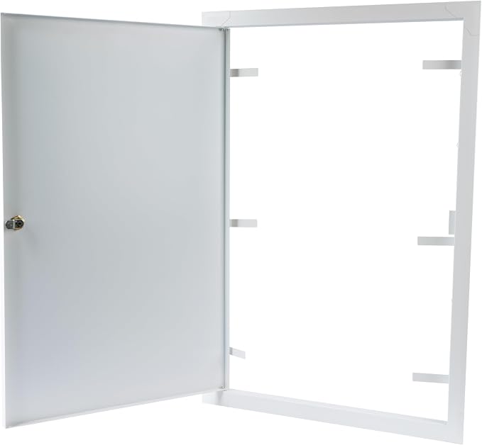 16" x 24" Lockable White Metal Access Panel. Service Shaft Door Panel - Image 6