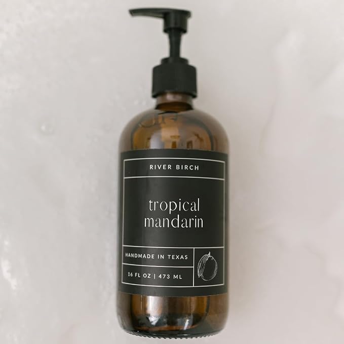 River Birch Tropical Mandarin Scented Natural Hand Soap - Image 7