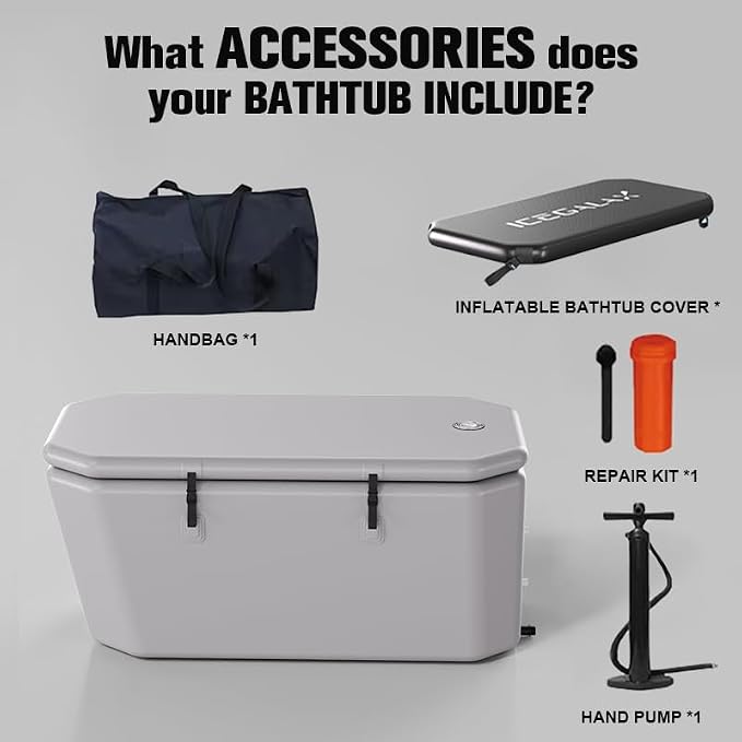 Angled Cold Plunge Tub Portable Ice Bath Tub - Image 8