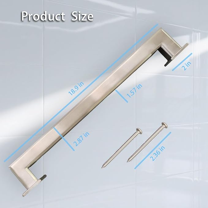 Handicap Grab Bars, Octagon 2 Pack 18 Inch Shower Grab Bar - Image 7