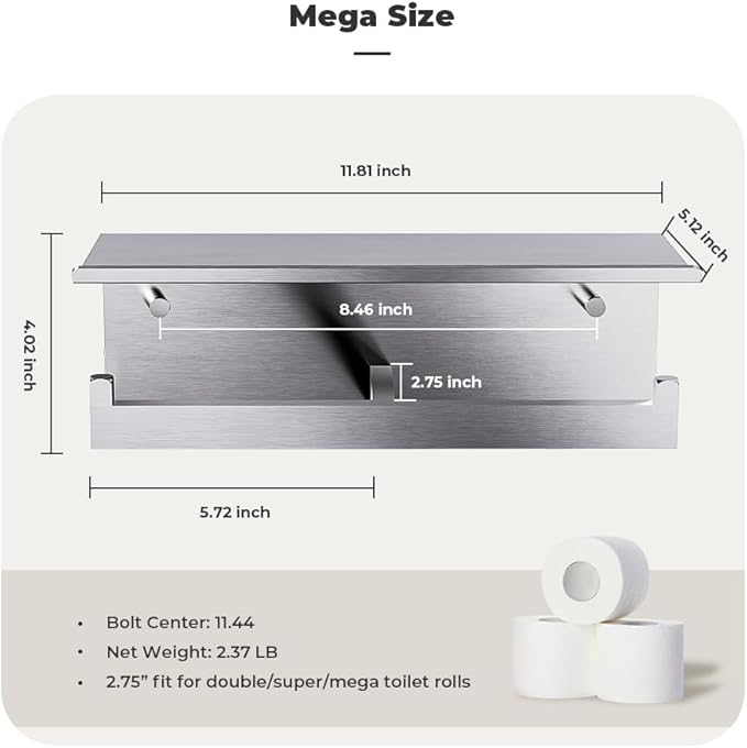 Double Toilet Paper Holder - Image 4