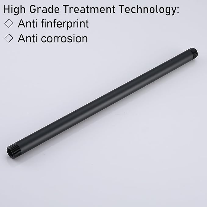 RANDOM Shower Arm with Flange, 16 Inches Ceiling Mount Shower Head Extension - Image 3