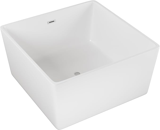 Voltaire 47" Square Freestanding Bathtub by SwissMadison