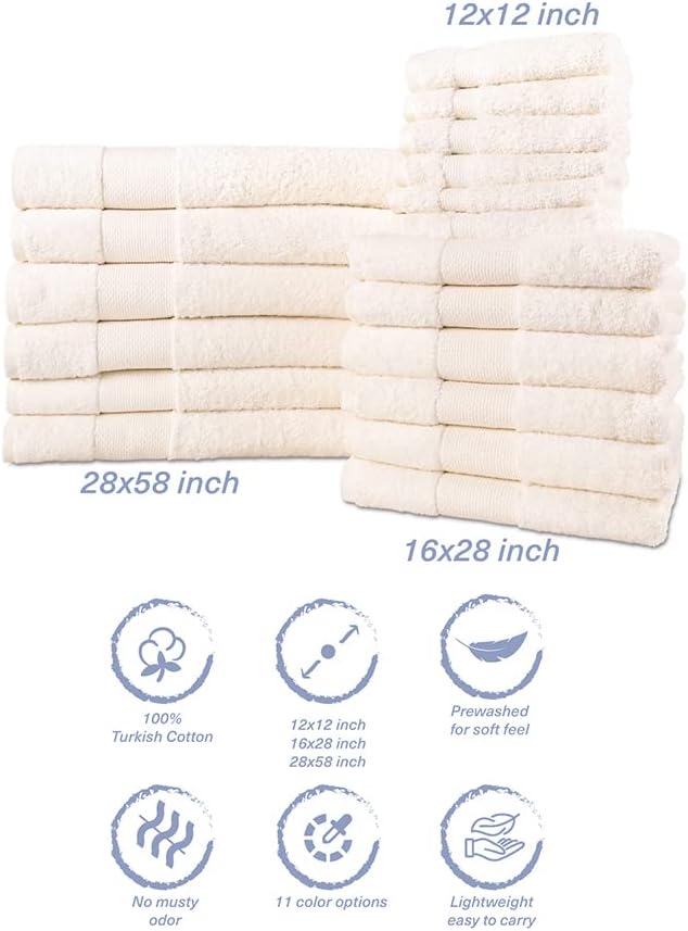 Hencely 18-Piece Bath Towel Set - Image 5