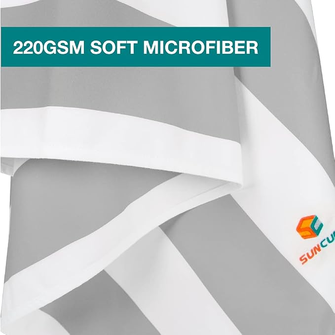 SUN CUBE Microfiber Beach Towel, Quick Dry Sand Free Beach Towel, Lightweight - Image 7